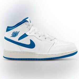 Nike White and Blue High-Tops